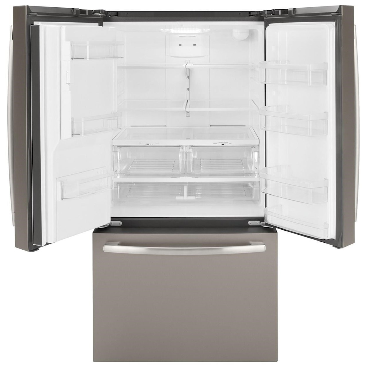 GE Appliances GE French Door Refrigerators GE® ENERGY STAR® 25.6 Cu. Ft. French-Door Re