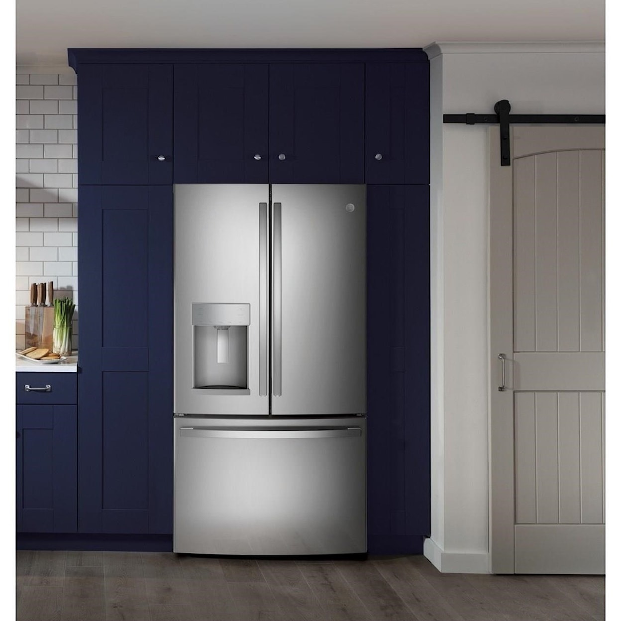 GE Appliances GE French Door Refrigerators GE® ENERGY STAR® 27.7 Cu. Ft. French-Door Re