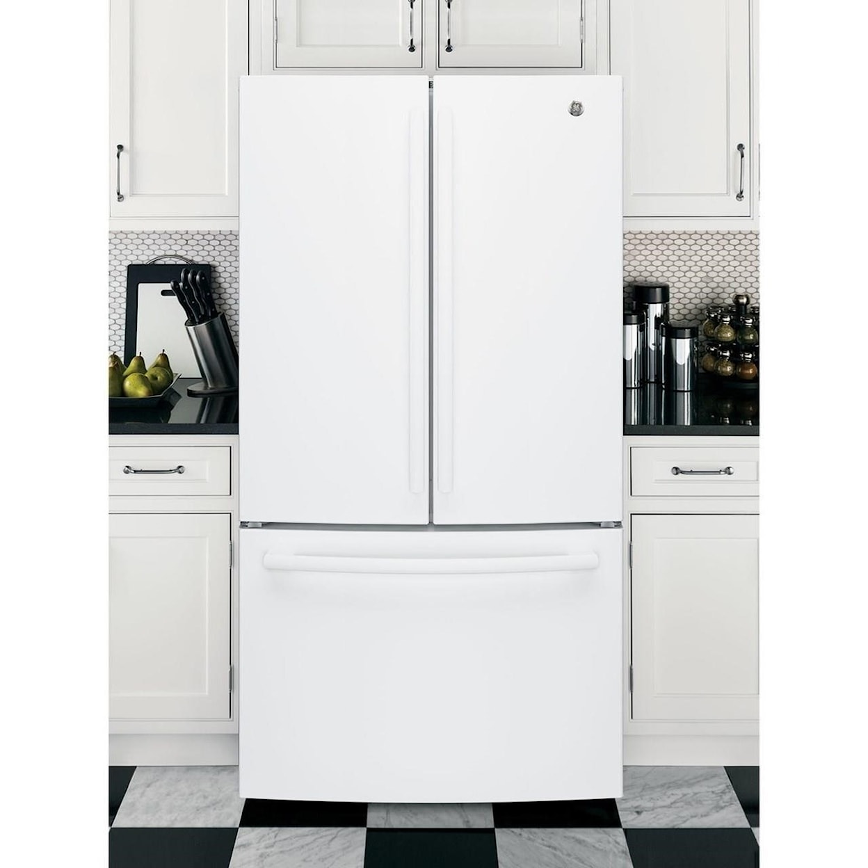 GE Appliances GE French Door Refrigerators GE® ENERGY STAR® 27.0 Cu. Ft. French-Door Re