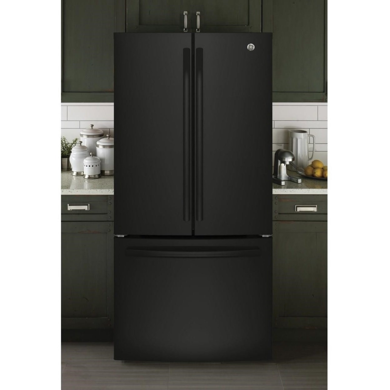 GE Appliances GE French Door Refrigerators GE® ENERGY STAR® 18.6 Cu. Ft. Counter-Depth 