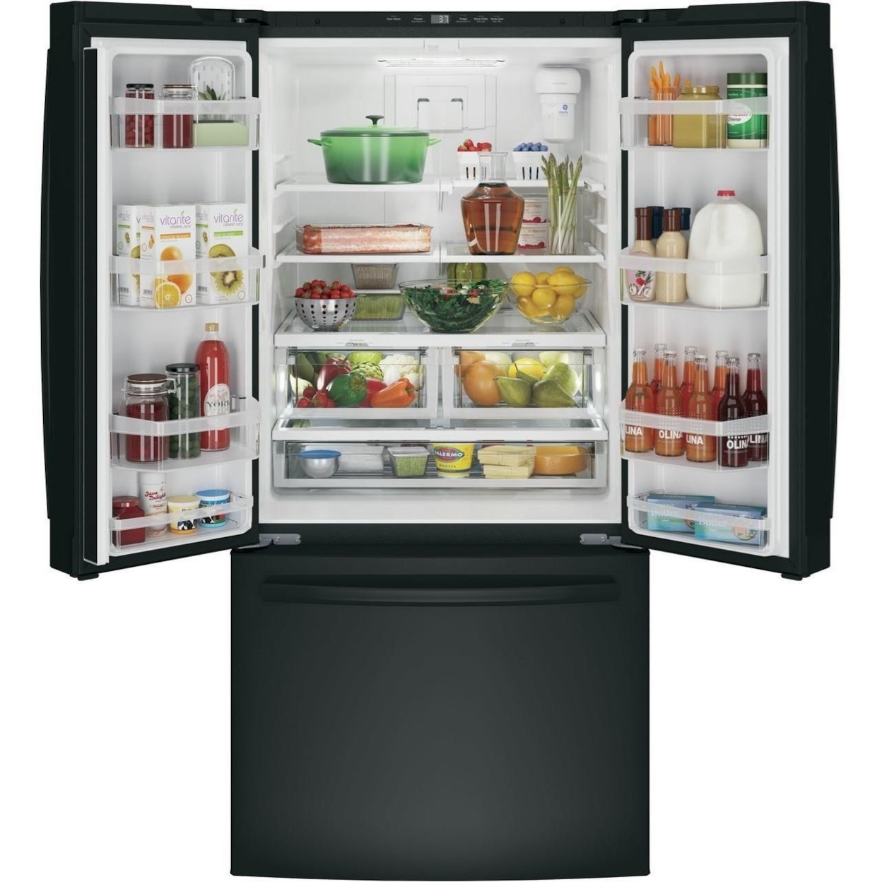 GE Appliances GE French Door Refrigerators GE® ENERGY STAR® 18.6 Cu. Ft. Counter-Depth 