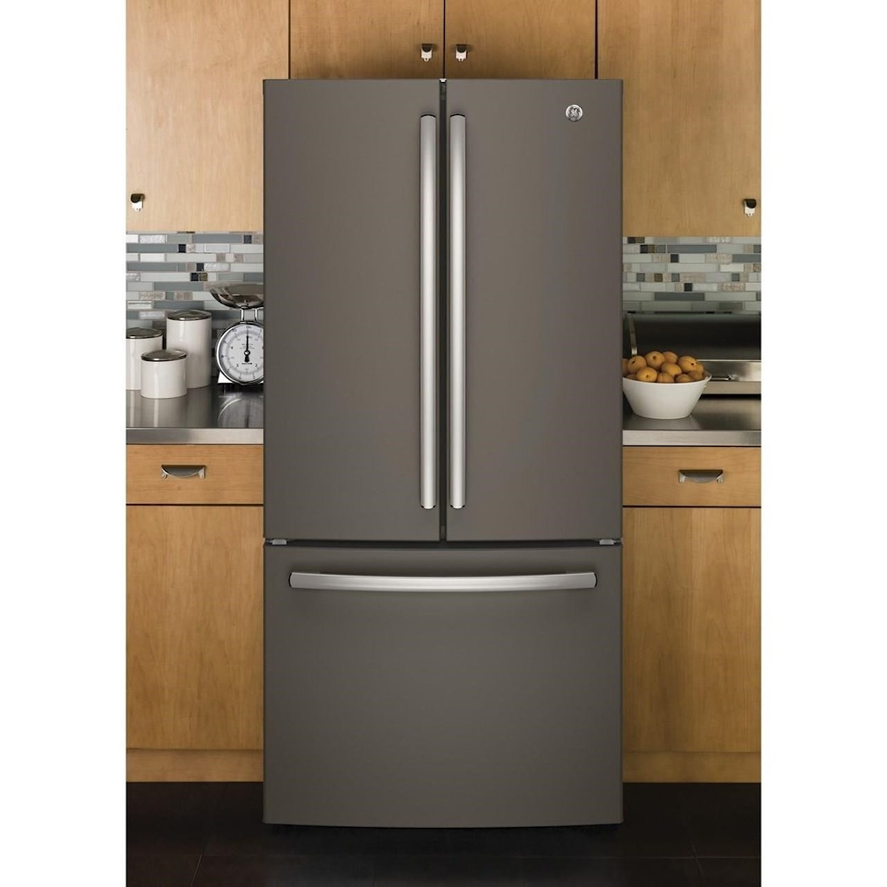 GE Appliances GE French Door Refrigerators GE® ENERGY STAR® 18.6 Cu. Ft. Counter-Depth 