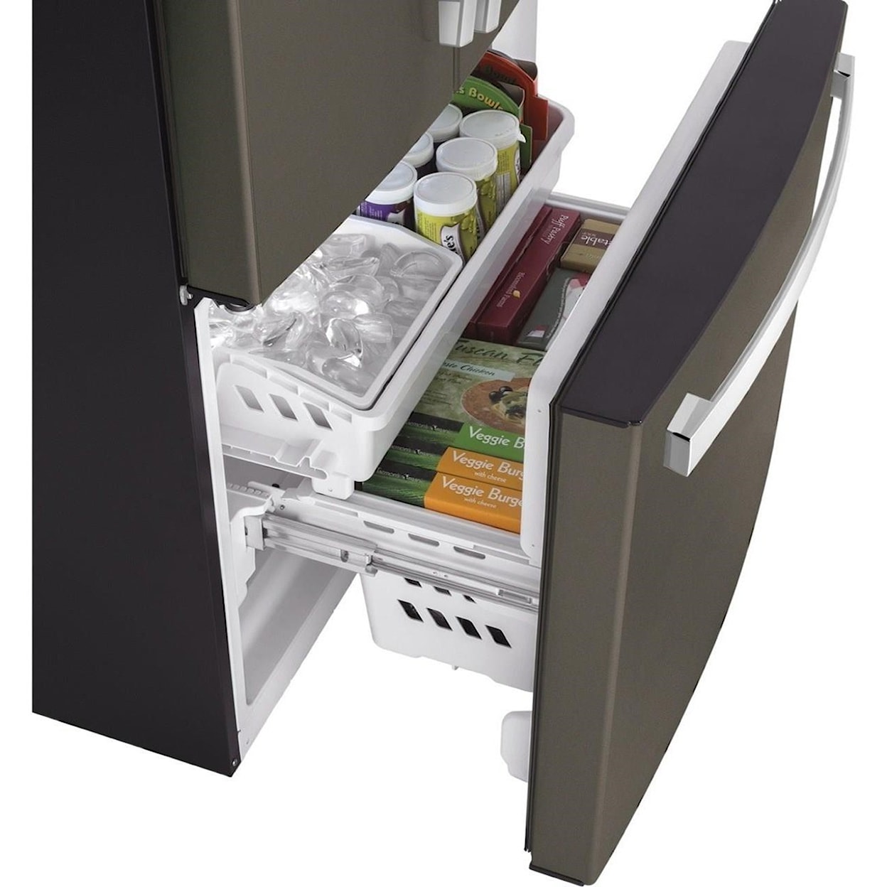 GE Appliances GE French Door Refrigerators GE® ENERGY STAR® 17.5 Cu. Ft. Counter-Depth 