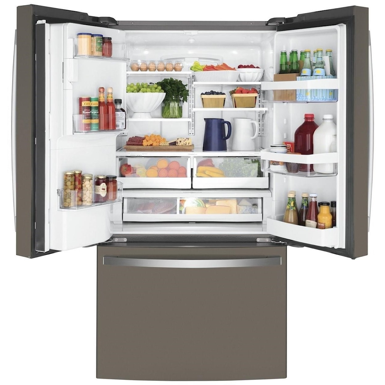 GE Appliances GE French Door Refrigerators GE® ENERGY STAR® 22.1 Cu. Ft. Counter-Depth 