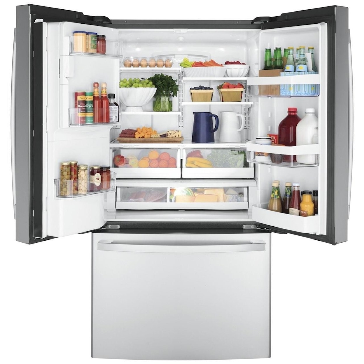 GE Appliances GE French Door Refrigerators GE® ENERGY STAR® 22.1 Cu. Ft. Counter-Depth 