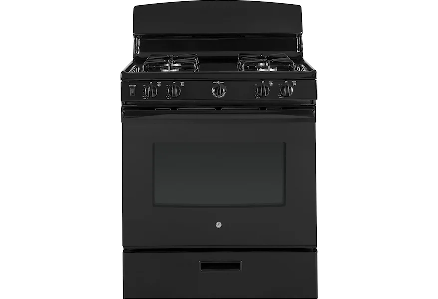 GE Gas Ranges GE® 30" Free-Standing Gas Range by GE Appliances at Furniture and ApplianceMart