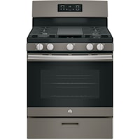 30" Free-Standing Gas Range with Non-Stick Griddle