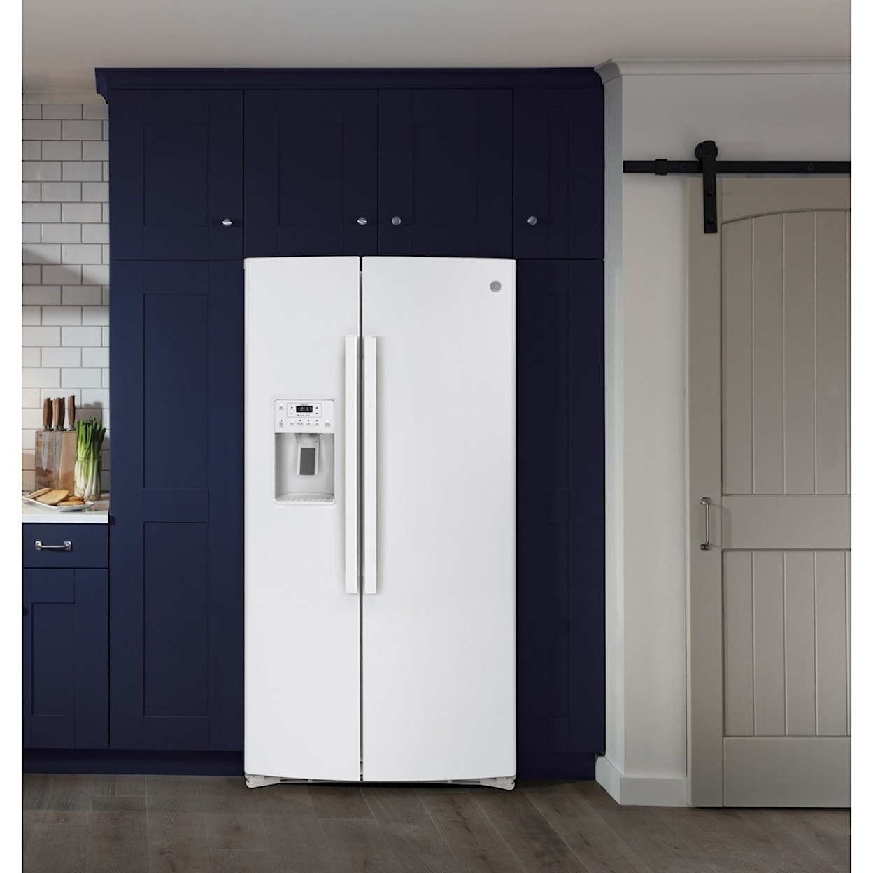 GE Appliances GE Series Side-By-Side Refrigerators GE® 25.1 Cu. Ft. Side-By-Side Refrigerator