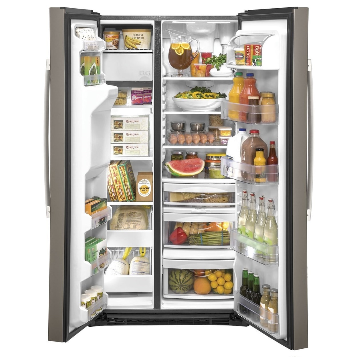 GE Appliances GE Series Side-By-Side Refrigerators GE® 21.8 Cu. Ft. Side-By-Side Refrigerator