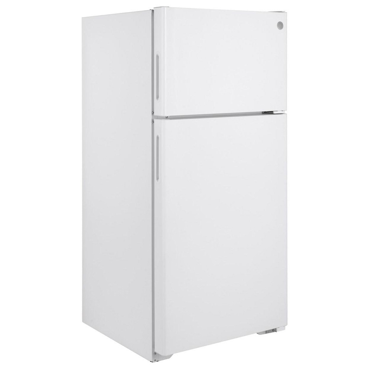 GE Appliances GE Top-Freezer Refrigerators GE® ENERGY STAR® 16.6 Cu. Ft. Recessed Handl