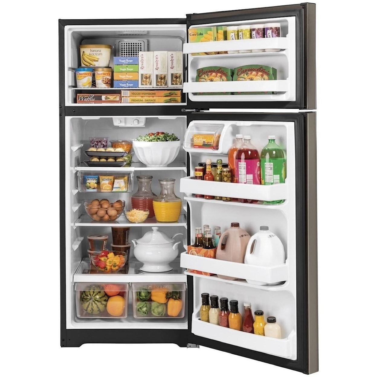 GE Appliances GE Top-Freezer Refrigerators GE® ENERGY STAR® 17.5 Cu. Ft. Top-Freezer Re