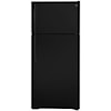 GE Appliances GE Top-Freezer Refrigerators 16.6 Cu. Ft. Black Top Freezer Refrigerator