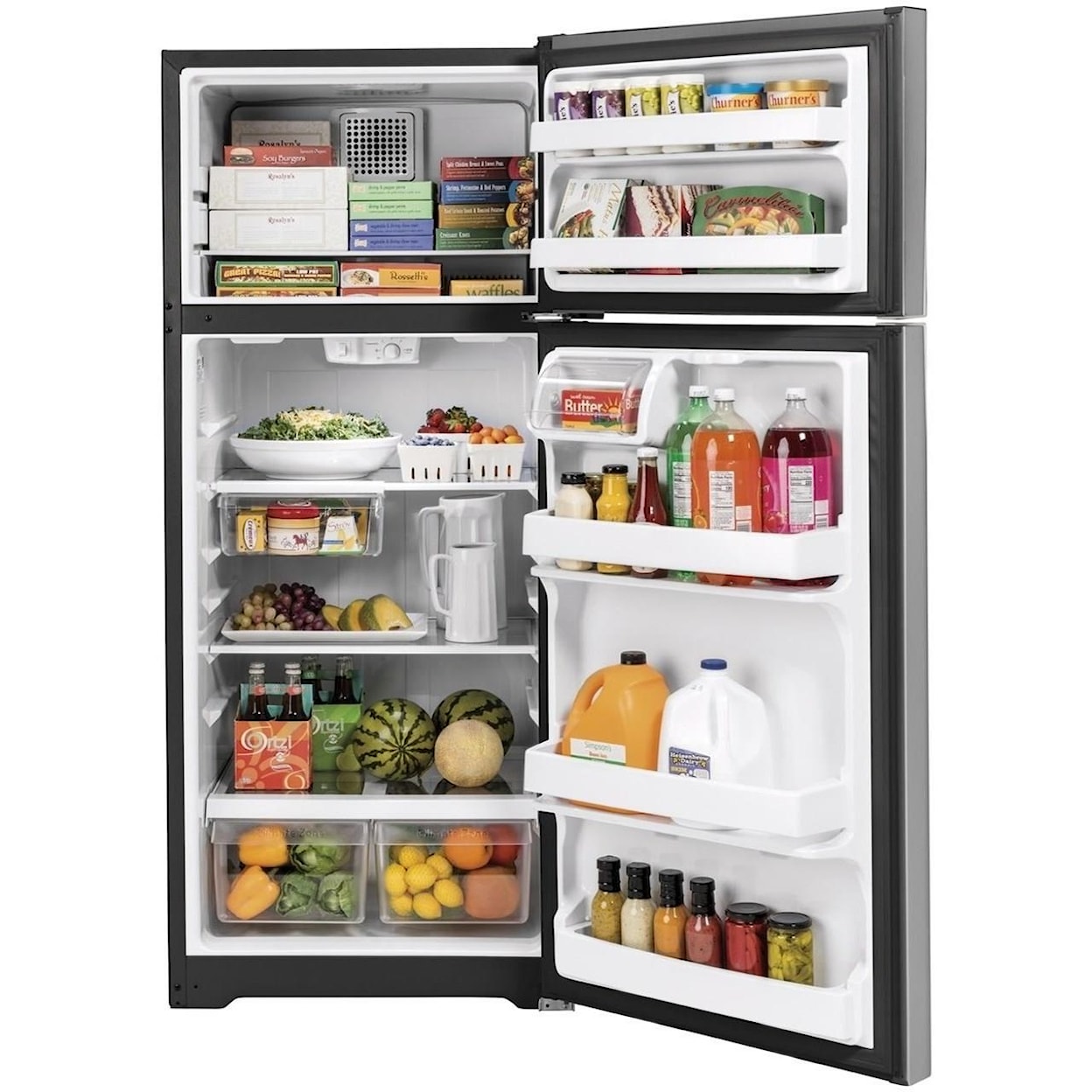 GE Appliances GE Top-Freezer Refrigerators GE® 17.5 Cu. Ft. Top-Freezer Refrigerator