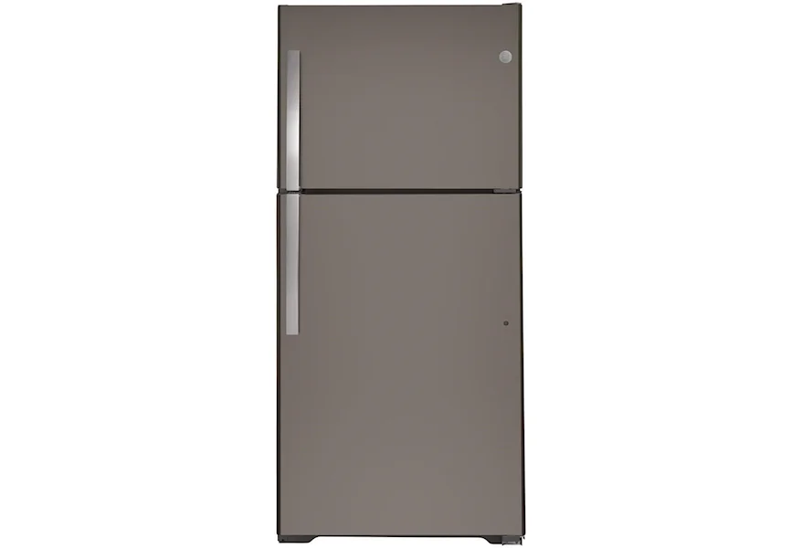 GE Top-Freezer Refrigerators GE® 19.2 Cu. Ft. Top-Freezer Refrigerator by GE Appliances at Furniture and ApplianceMart