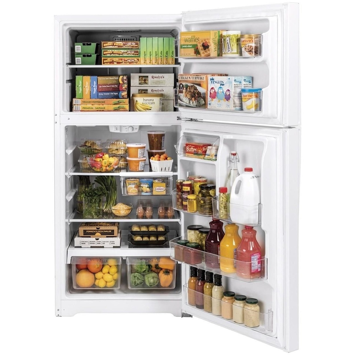 GE Appliances GE Top-Freezer Refrigerators GE® 21.9 Cu. Ft. Top-Freezer Refrigerator