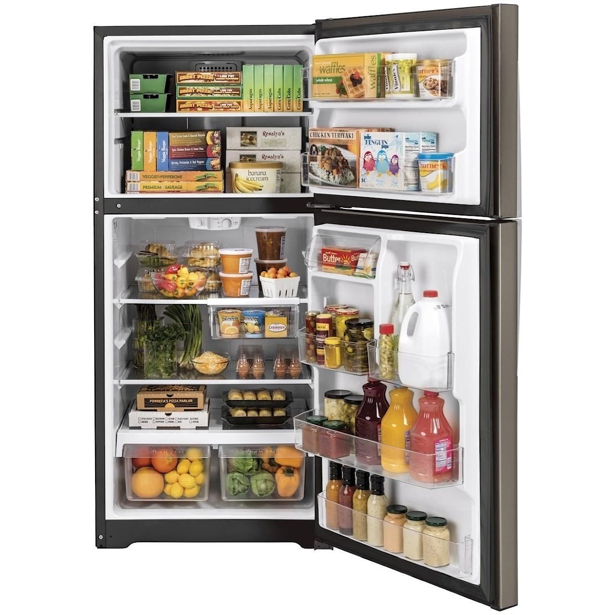 GE Appliances GE Top-Freezer Refrigerators GE® 21.9 Cu. Ft. Top-Freezer Refrigerator