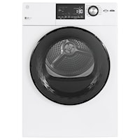 GE® 24" 4.3 Cu.Ft. Front Load Vented Electric Dryer with Stainless Steel Basket