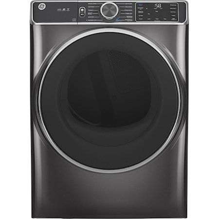 GE® 7.8 cu. ft. Capacity Smart Front Load Electric Dryer with Steam