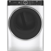 GE® 7.8 cu. ft. Capacity Smart Front Load Electric Dryer with Steam