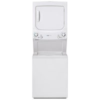 GE Unitized Spacemaker® ENERGY STAR® 3.9 cu. ft. Capacity Washer with Stainless Steel Basket and 5.9 cu. ft. Capacity Gas Dryer