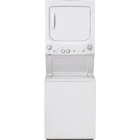 GE Unitized Spacemaker® 3.8 cu. ft. Capacity Washer with Stainless Steel Basket and 5.9 cu. ft. Capacity Gas Dryer