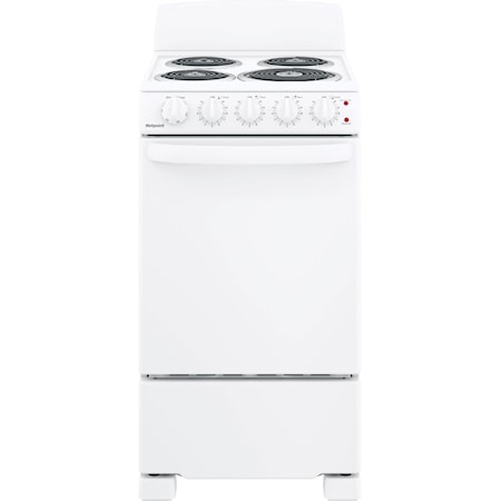 Hotpoint® 20" Free-Standing Front-Control Electric Range