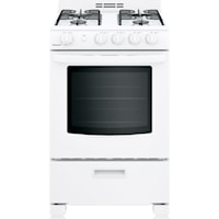 Hotpoint® 24" Front-Control Free-Standing Gas Range with Large Window