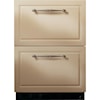 GE Monogram Mini-Refrigerators 24" Built-In Double-Drawer Refrigerator