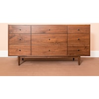 Contemporary Customizable Dresser with 9 Drawers