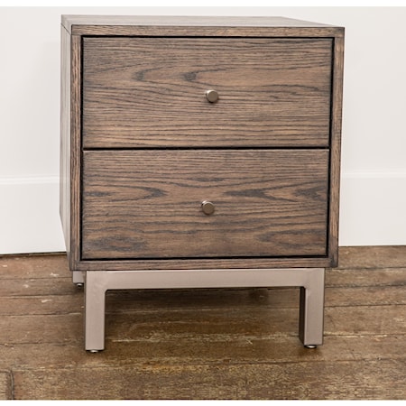 Customizable 2-Drawer Nightstand