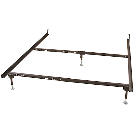 Twin/Full/Qn Bed Frame for Hook-In Headboard