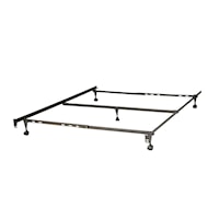 5 Leg Twin/Full/Queen Eco Bed Frame with Rug Rollers