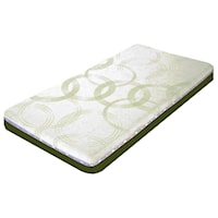 Full Green 7" Gel Memory Foam Mattress and Free Pillow