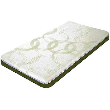 Twin Green 7" Gel Memory Foam Mattress