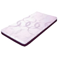 Full Purple 7" Gel Memory Foam Mattress and Free Pillow