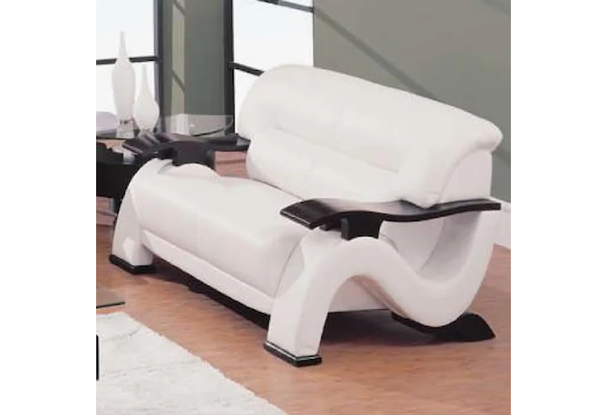 2033 Contemporary Love Seat by Global Furniture at Nassau Furniture and Mattress