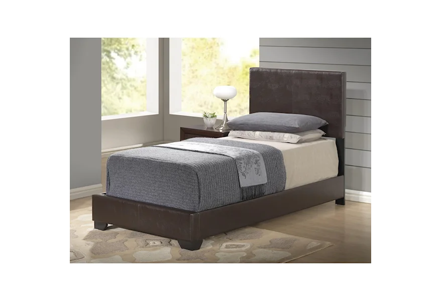 8103 Upholstered Twin Bed by Global Furniture at Nassau Furniture and Mattress