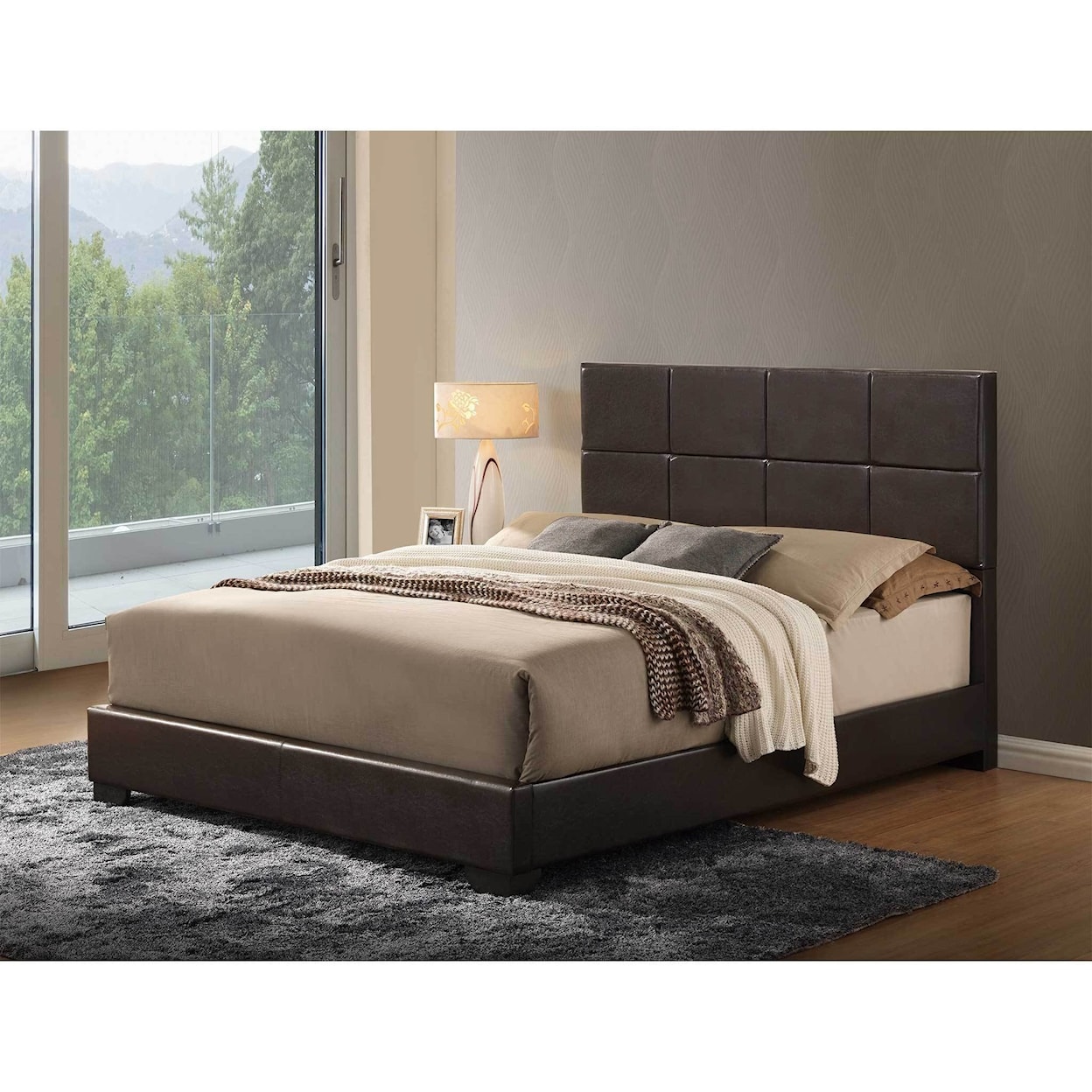 Global Furniture 8566 Upholstered Queen Bed