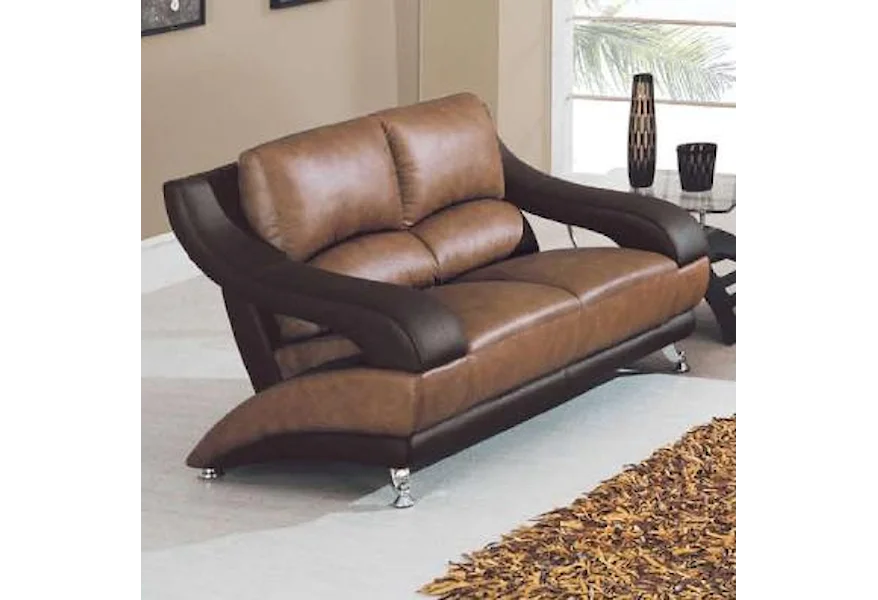 928 Contemporary Love Seat by Global Furniture at Nassau Furniture and Mattress