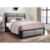 Global Furniture 9652 Upholstered King Bed with Built-In Bluetooth Speakers