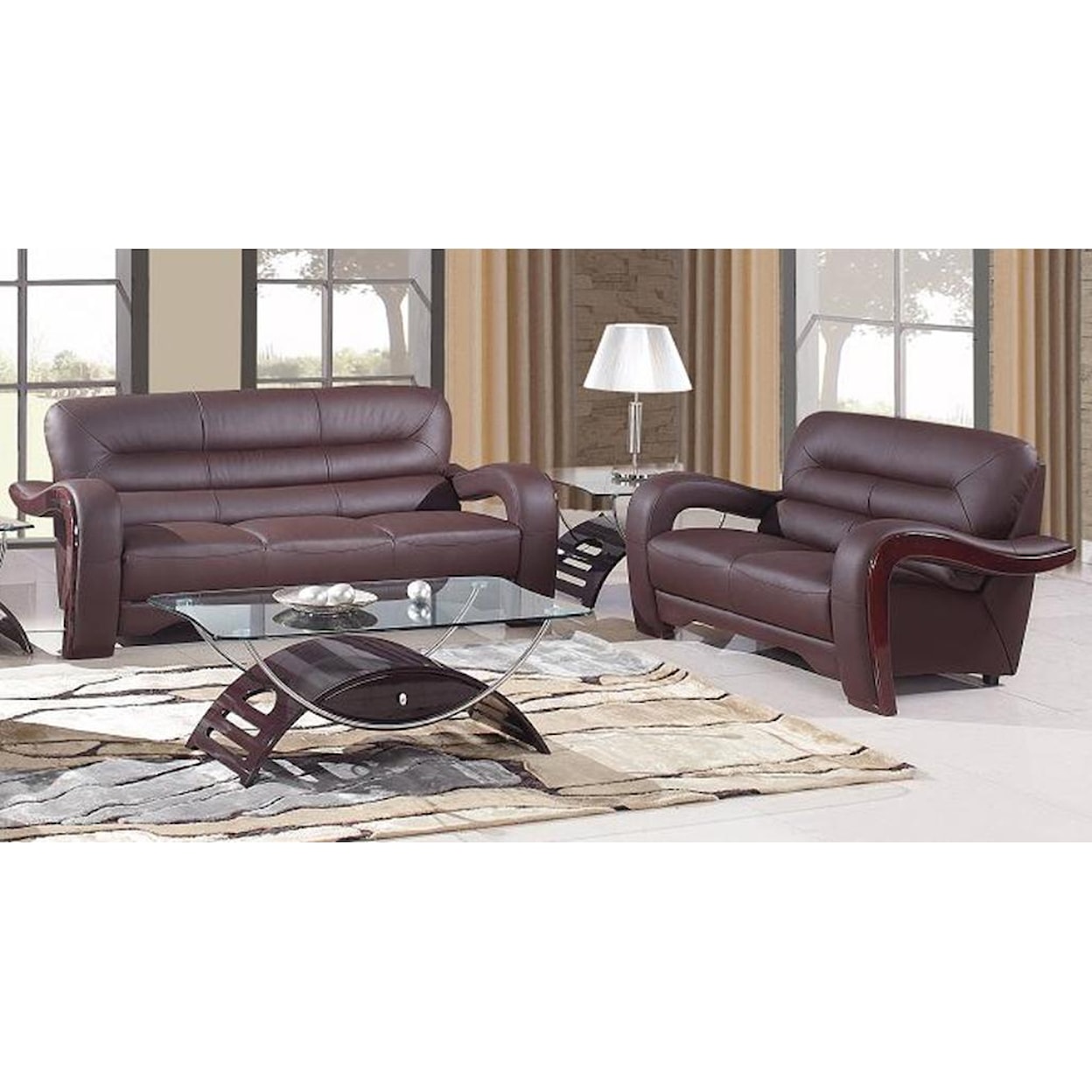 Global Furniture 992 2 Piece Living Room Group