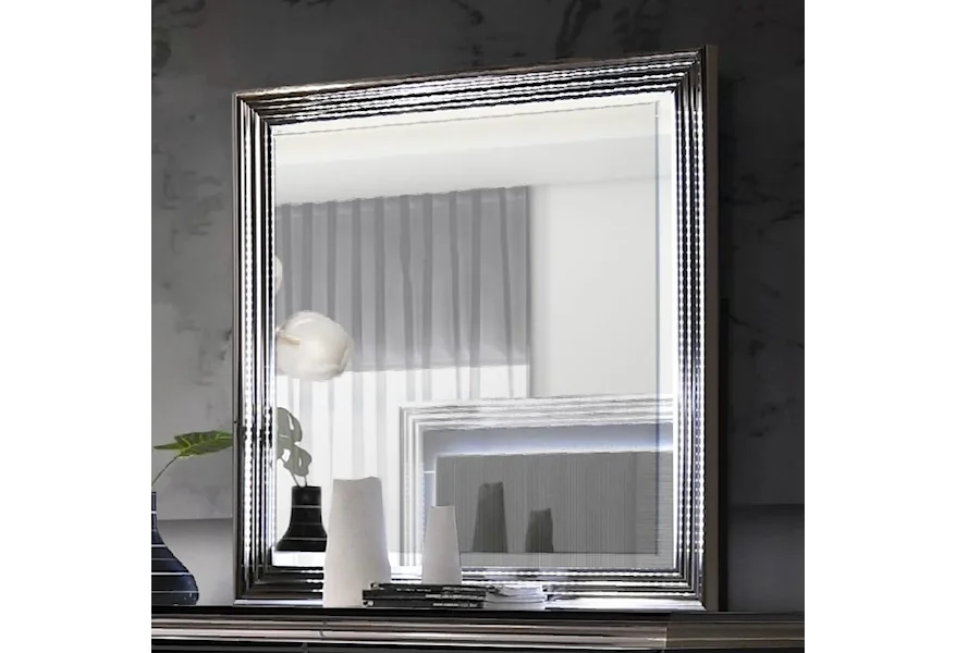 AVON Mirror with LED Lights by Global Furniture at Royal Furniture