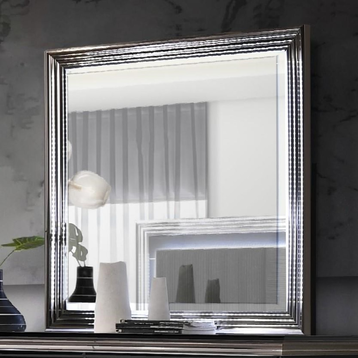 Global Furniture AVON Mirror with LED Lights