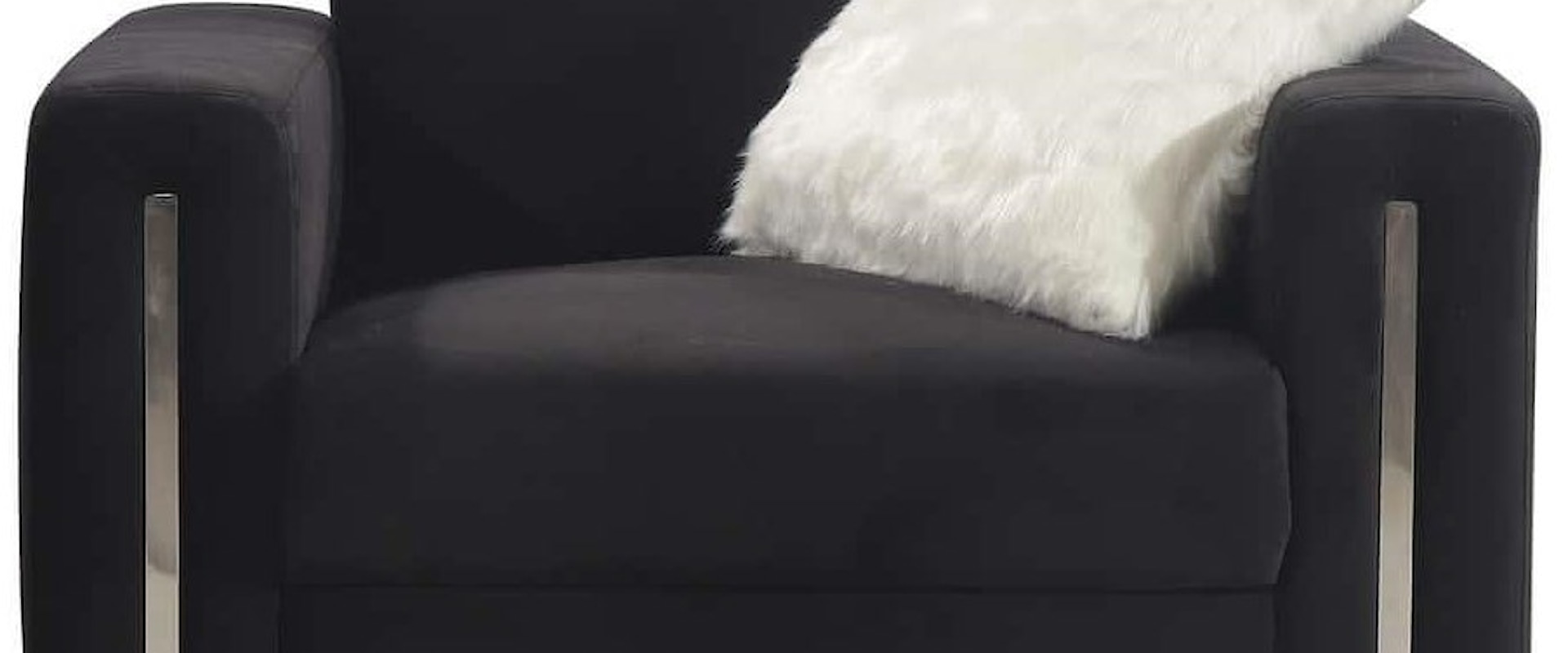 Black Velvet Chair