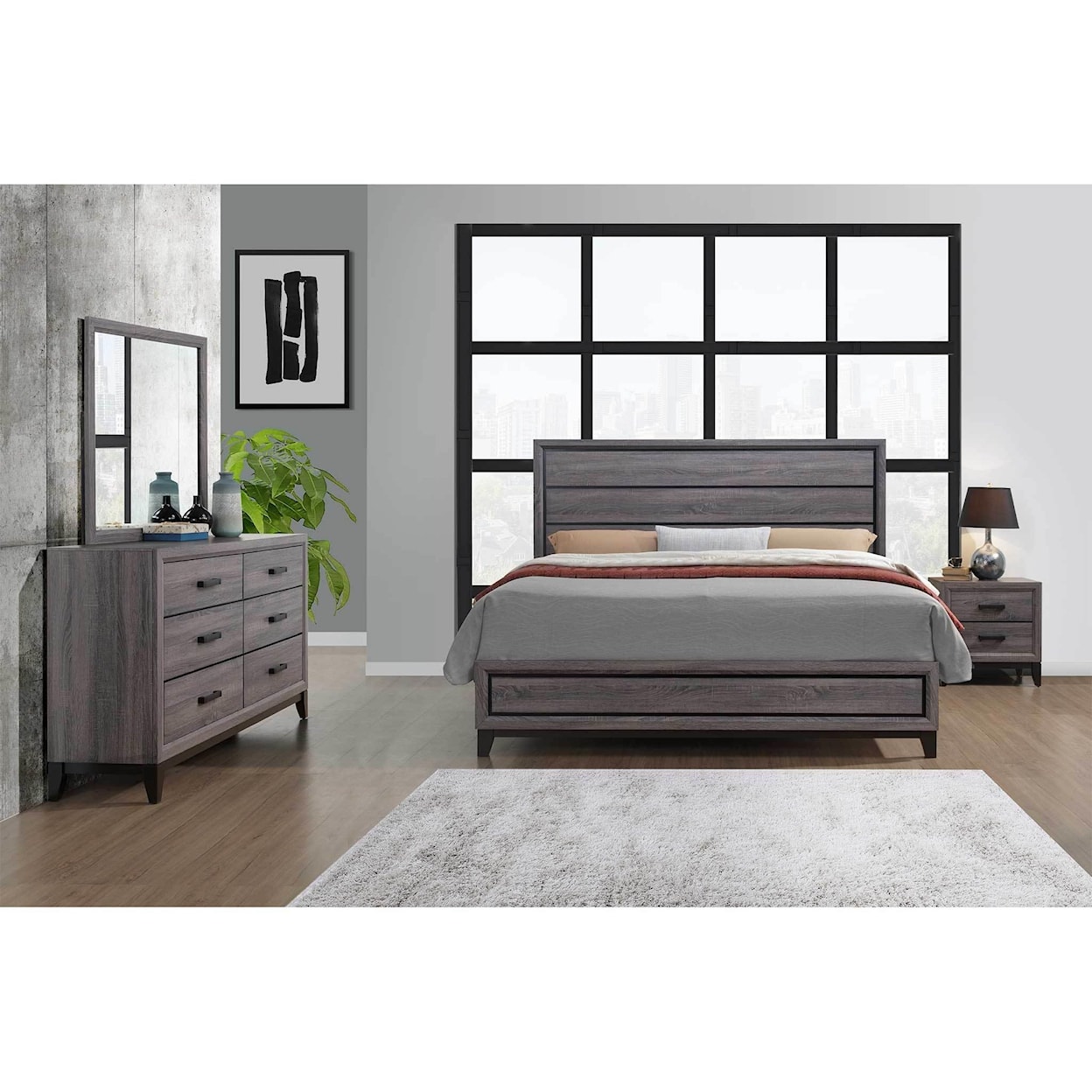 Global Furniture Kate 5PC Queen Bedroom Group