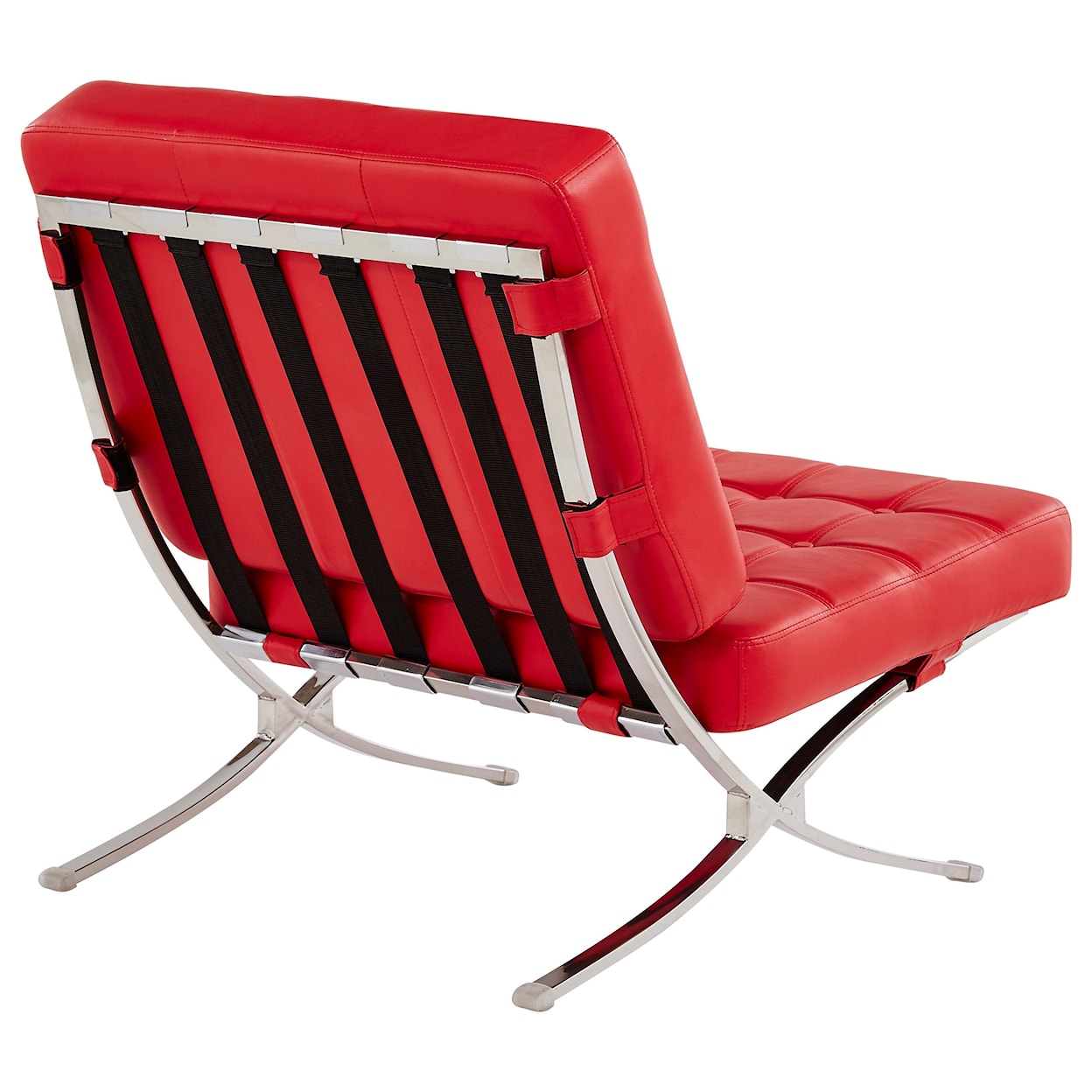 Global Furniture U6293 Tufted Chair With Chrome Frame