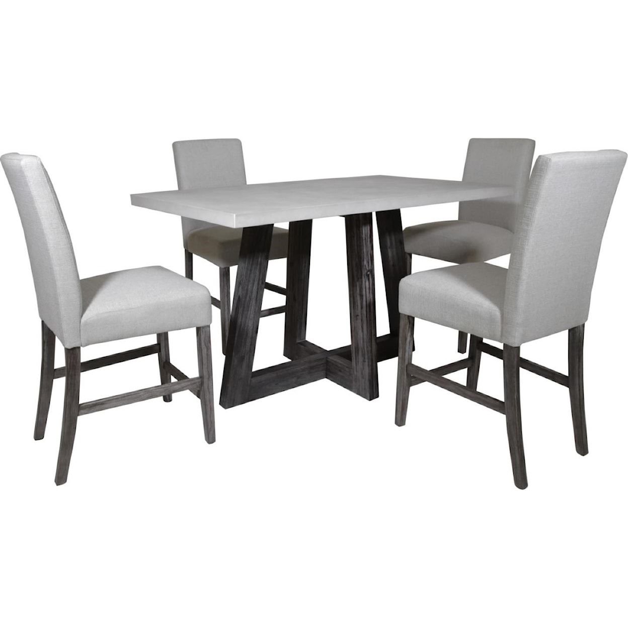 Global Home 13026 5 Pc Bar Height Dining Set