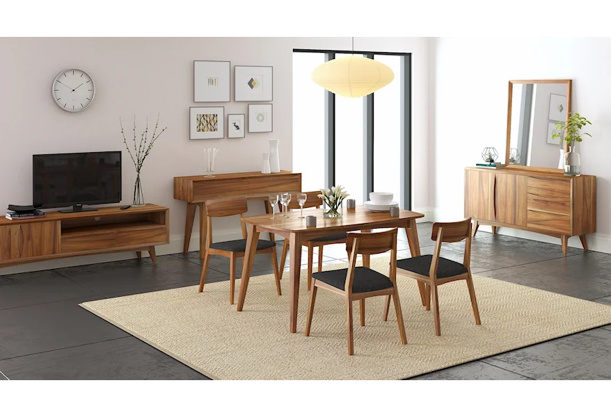 Berkeley 5 Piece Dining Package by Global Home at HomeWorld Furniture