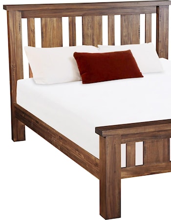 Queen Slat Panel Bed