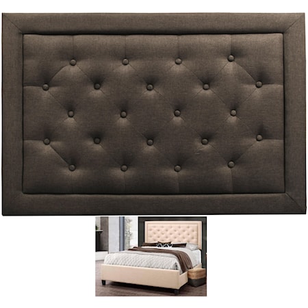 Upholstered Bed - Charcoal